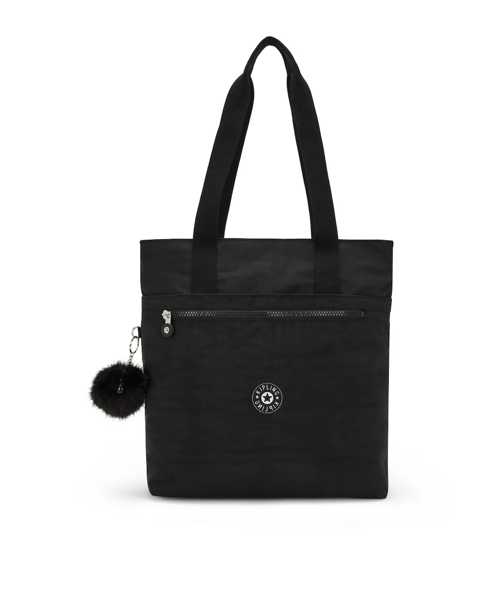 

Средняя сумка через плечо на молнии с двойной ручкой Kipling, черный