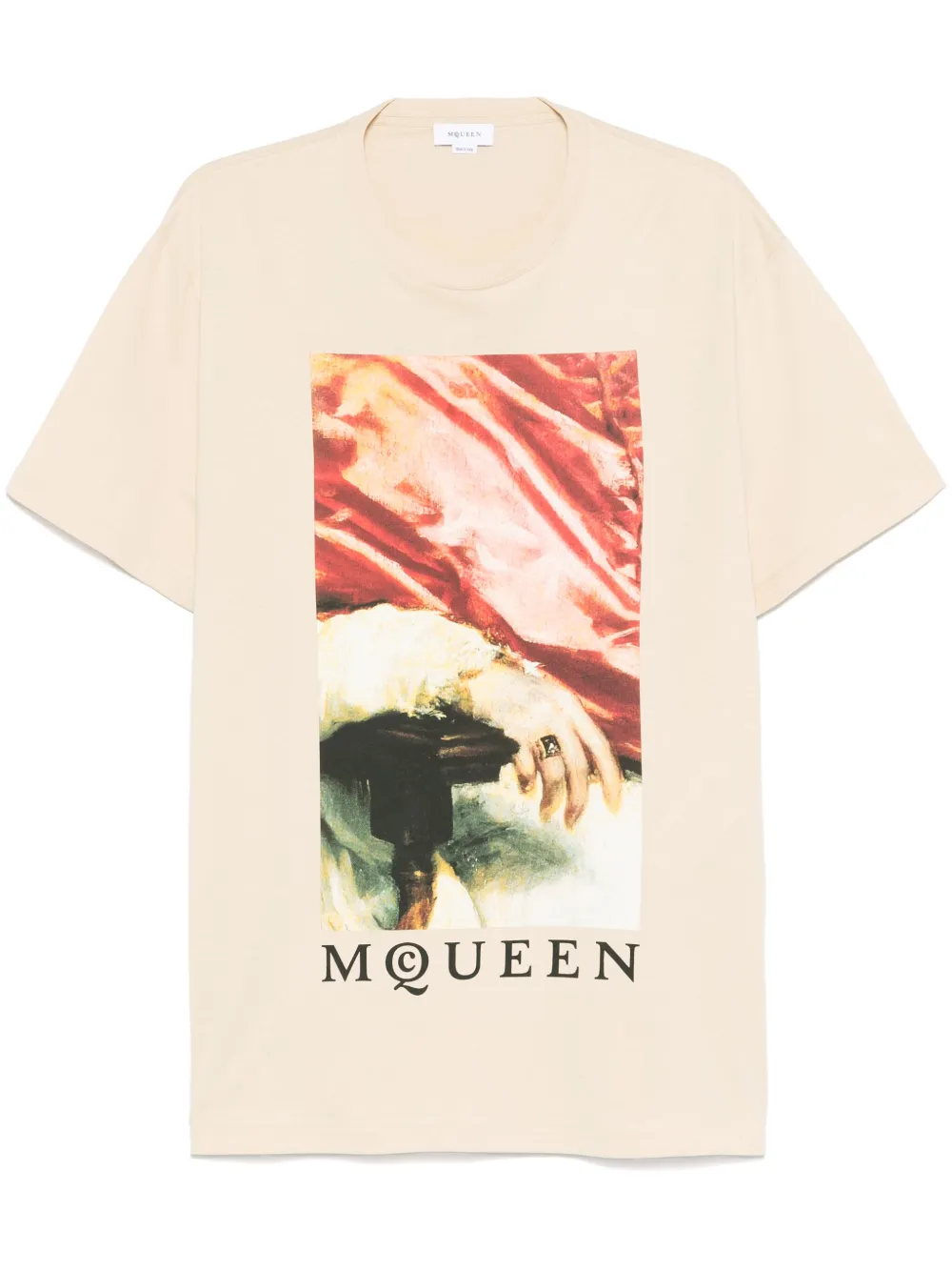 

Футболка с принтом Alexander McQueen, нейтральный