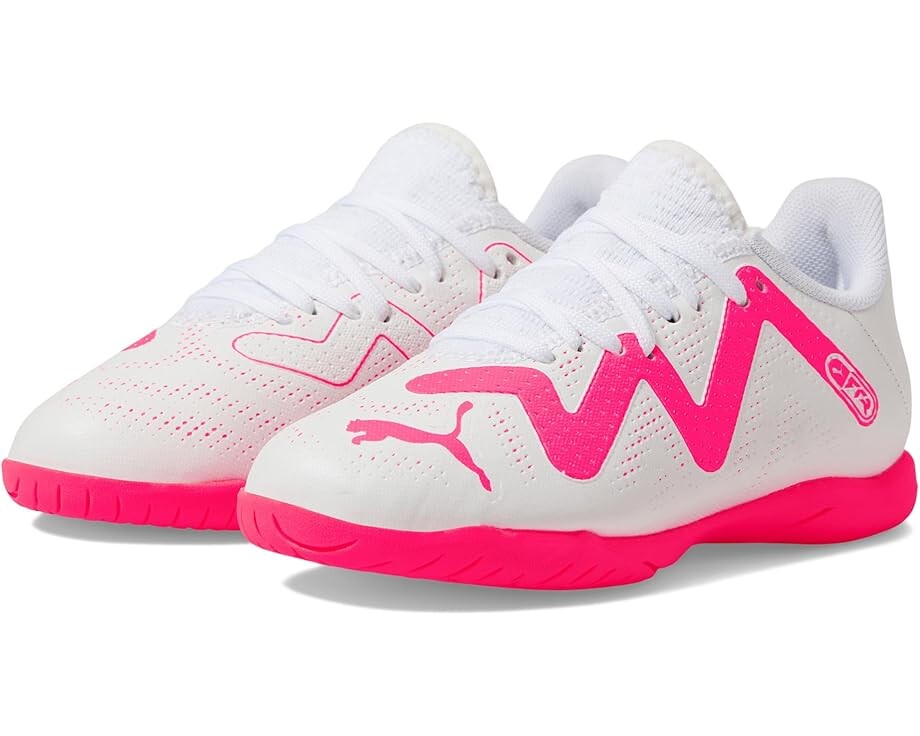 

Кроссовки PUMA Kids Future Play Indoor Training, цвет PUMA White/Fire Orchid