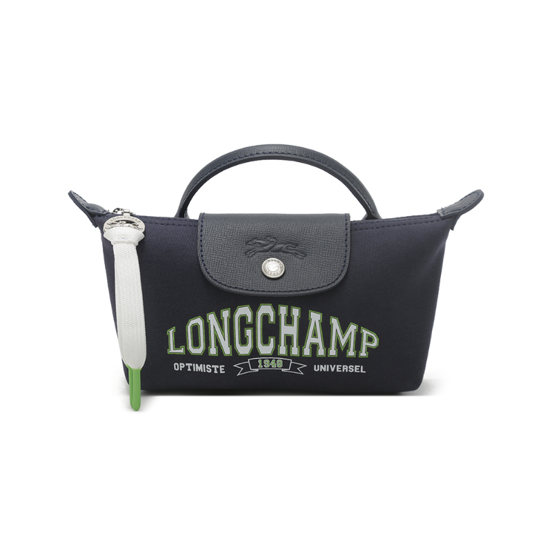 

Сумка-пельмень из коровьей кожи, обычная, женская, морской синий LONGCHAMP