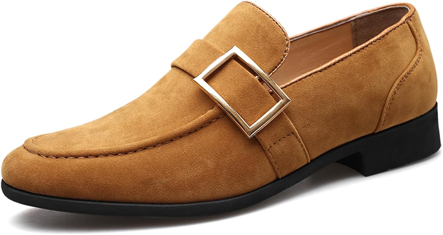 

Мужские замшевые лоферы на каждый день и для бизнеса, с отделкой под пенни, классические удобные мокасины Oigunle, желтый