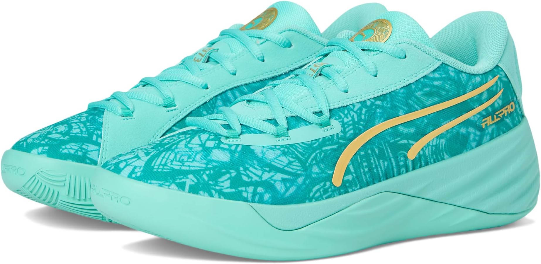 

Кроссовки PUMA All-Pro Nitro, цвет Aquatic/Sparkling Green