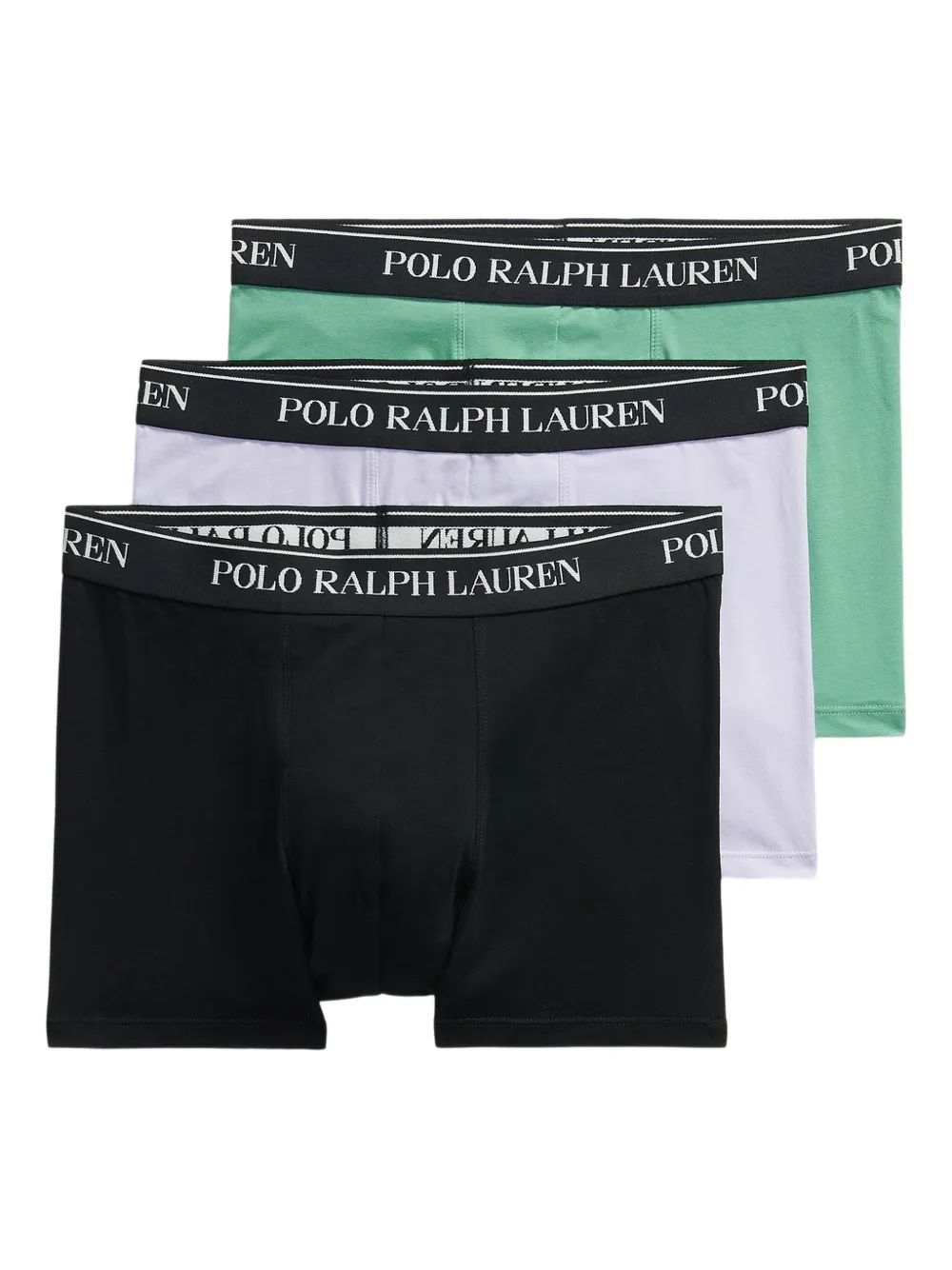 

Трусы-боксеры с логотипом на поясе (упаковка из трех шт.) POLO RALPH LAUREN, черный