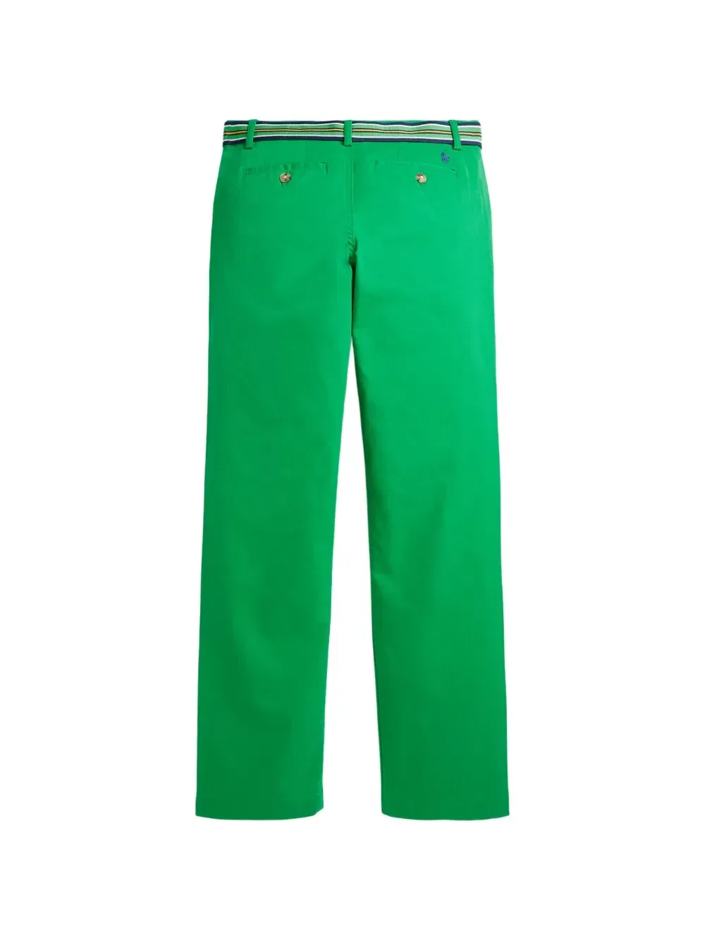 Брюки с ремнем на застежке Polo Ralph Lauren Kids, зеленый — фото 2