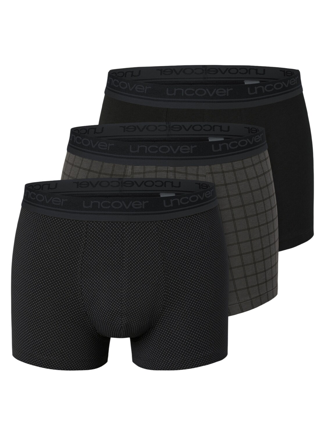 

Uncover by SCHIESSER Термобелье 'Cotton' в темно-сером, черном