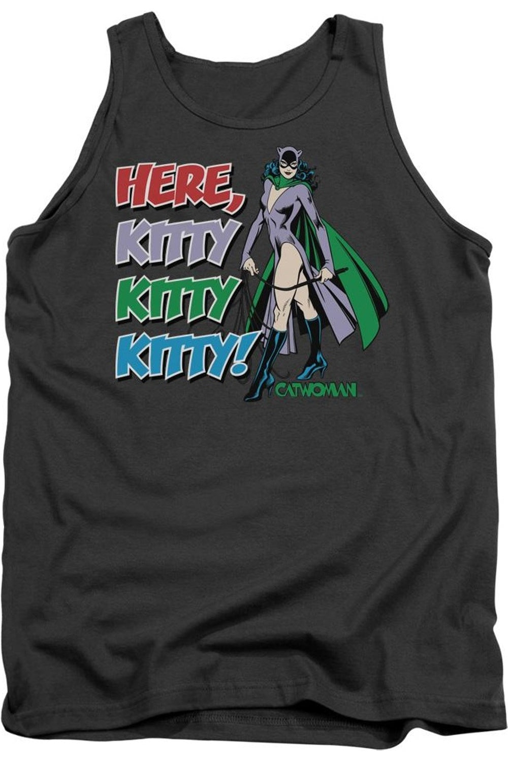 

Топ для взрослых DC Comics Here Kitty Gildan, цвет charcoal