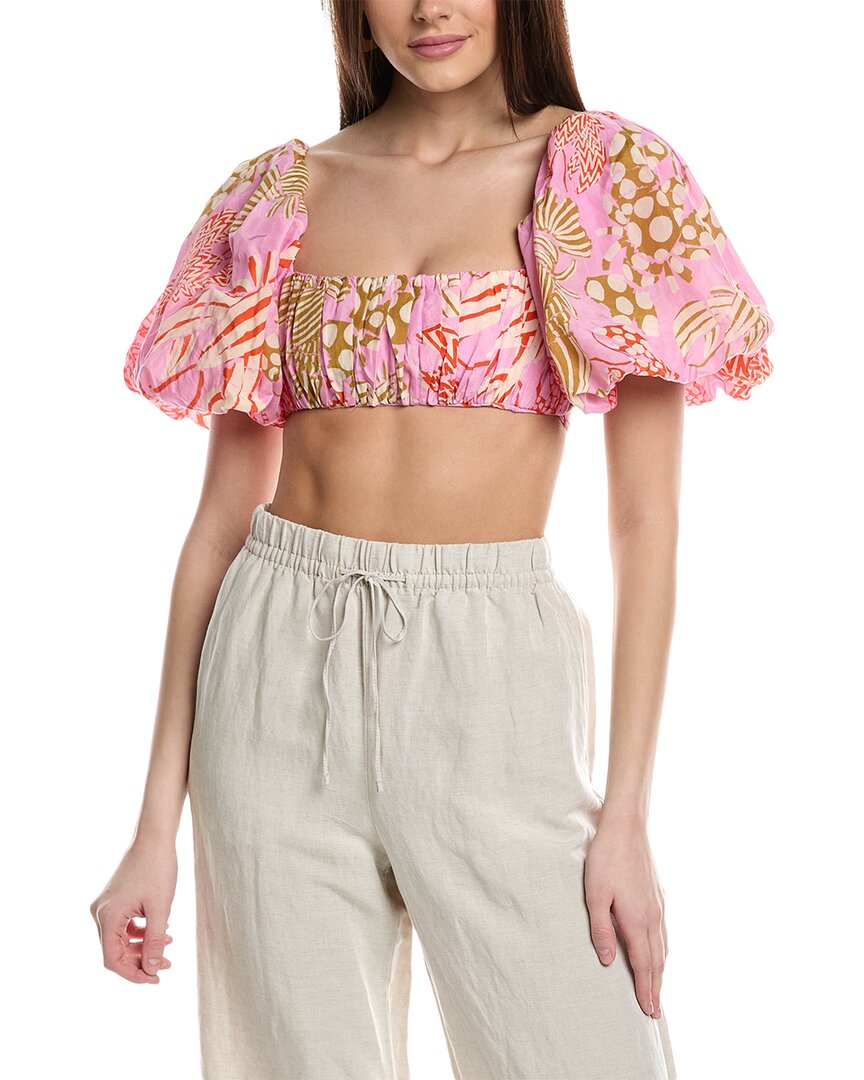 

FARM Rio Топ с миксом лобстеров, розовый