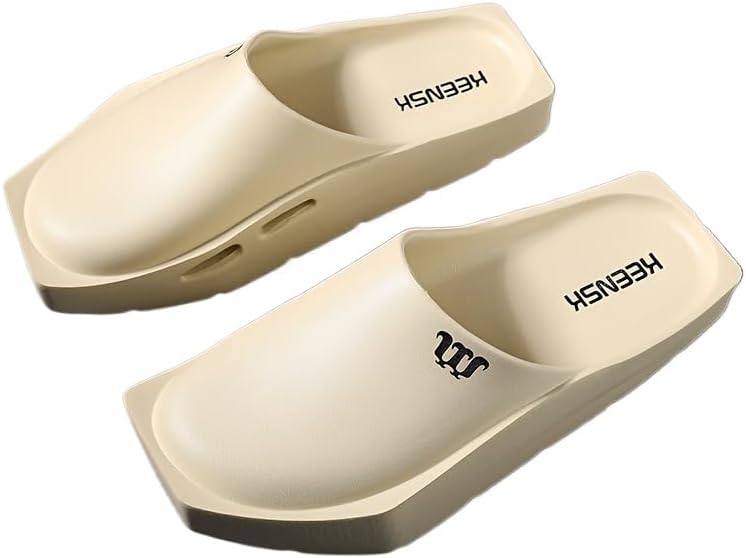 

Мужские модные домашние шлепанцы однотонного цвета, нескользящие, для ванной комнаты и улицы, легкие, для весны и лета Hhhchpm, Sand Color