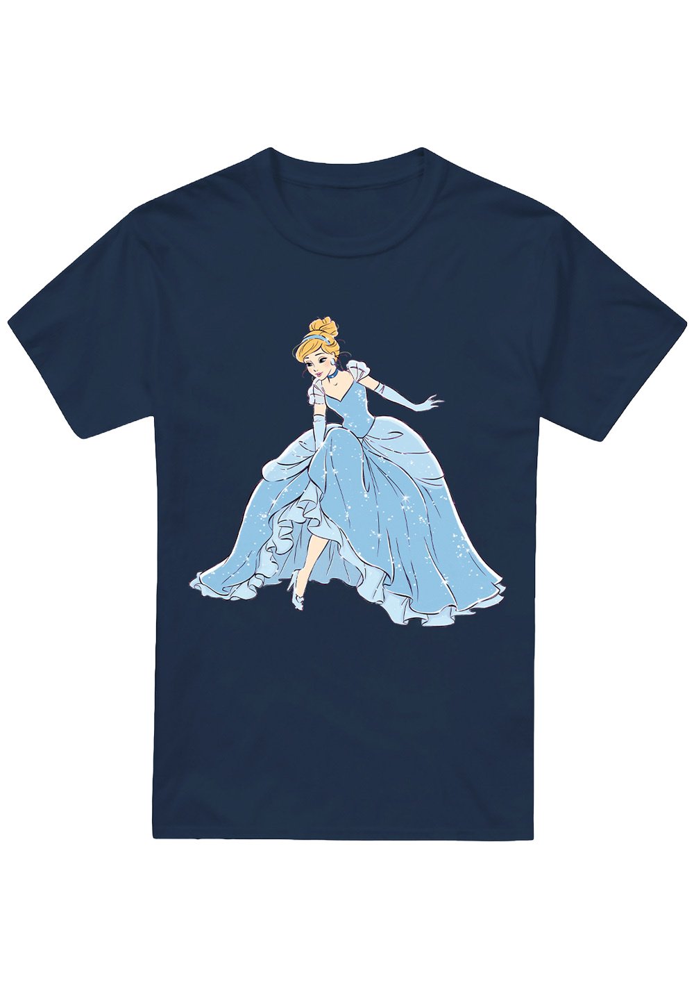 

Футболка с принтом CINDERELLA SPARKLING PRINCESS Disney, темно-синий