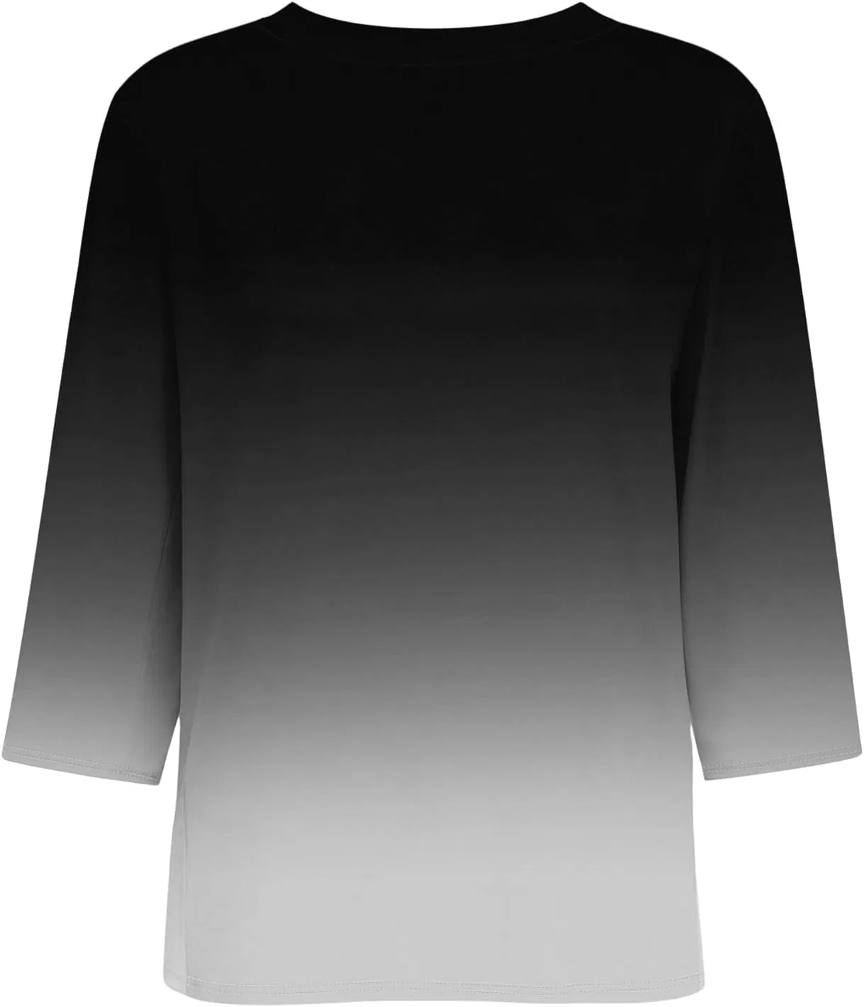 Блуза с V-образным вырезом, 3/4 рукав, женская, цвет B279-black — фото 3