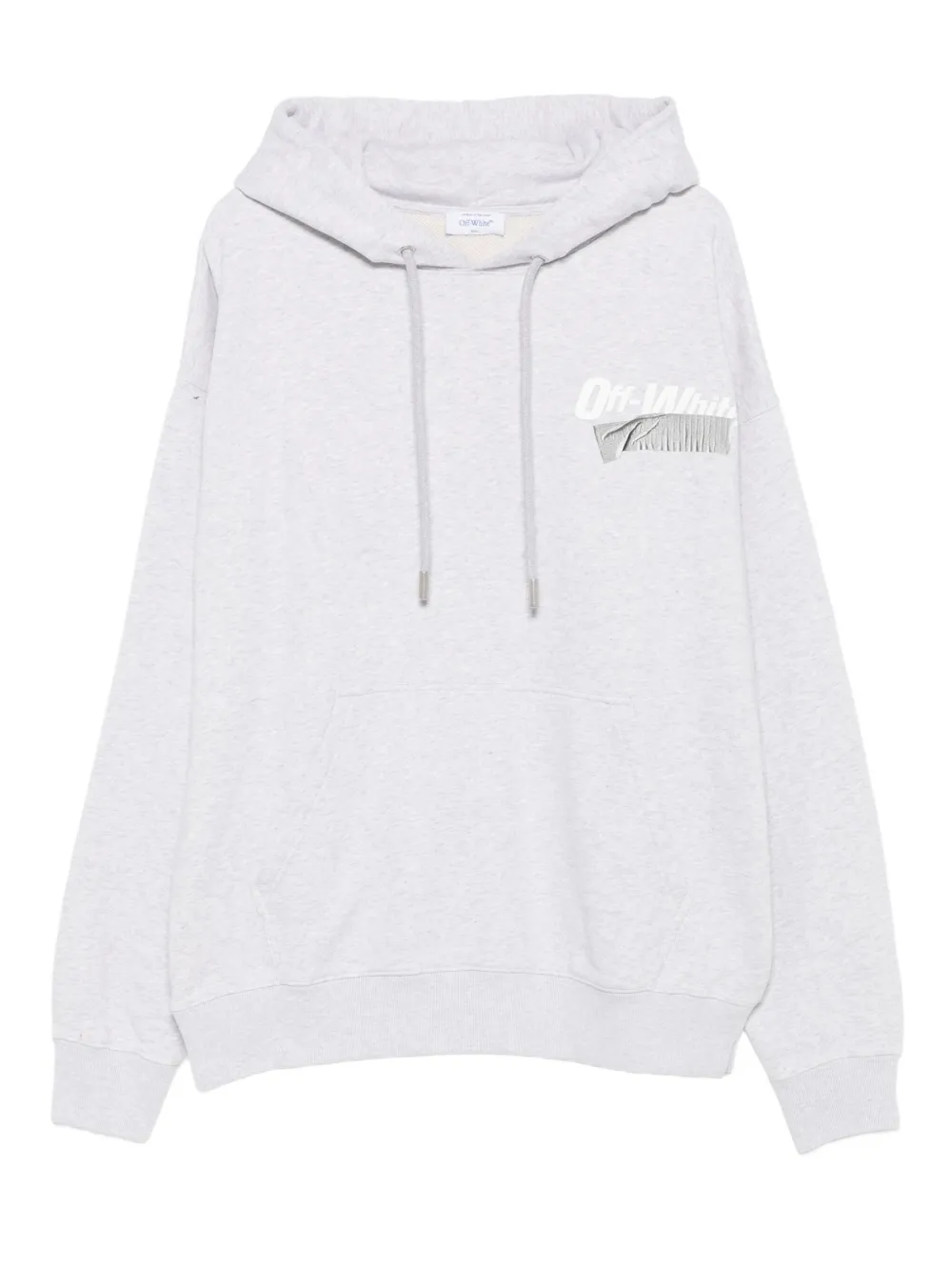 

Худи с принтом логотипа OFF-WHITE, серый