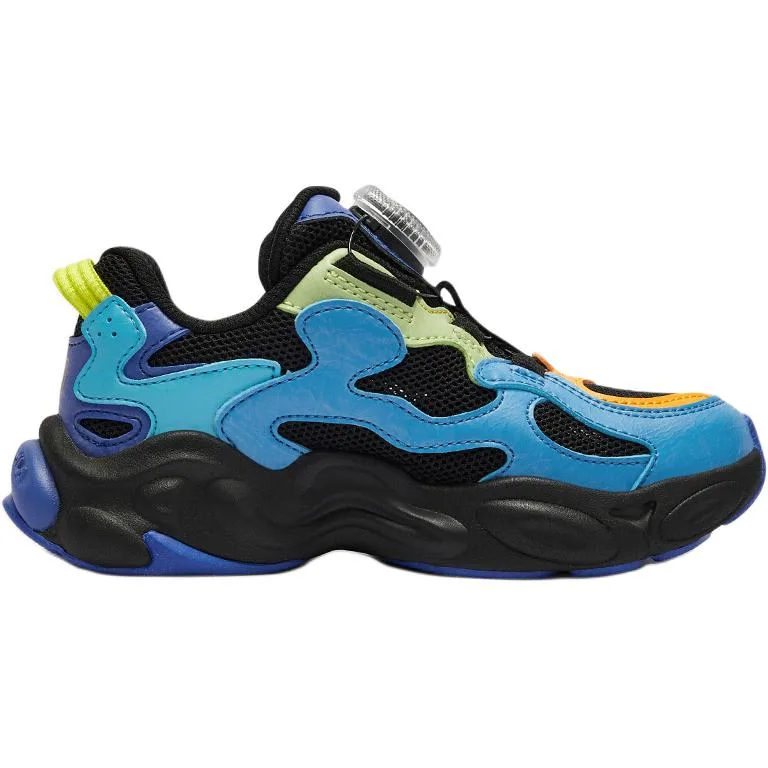 Беговые кроссовки для дошкольников FILA KIDS, Black/Mabry Blue/Orange/Green — фото 3