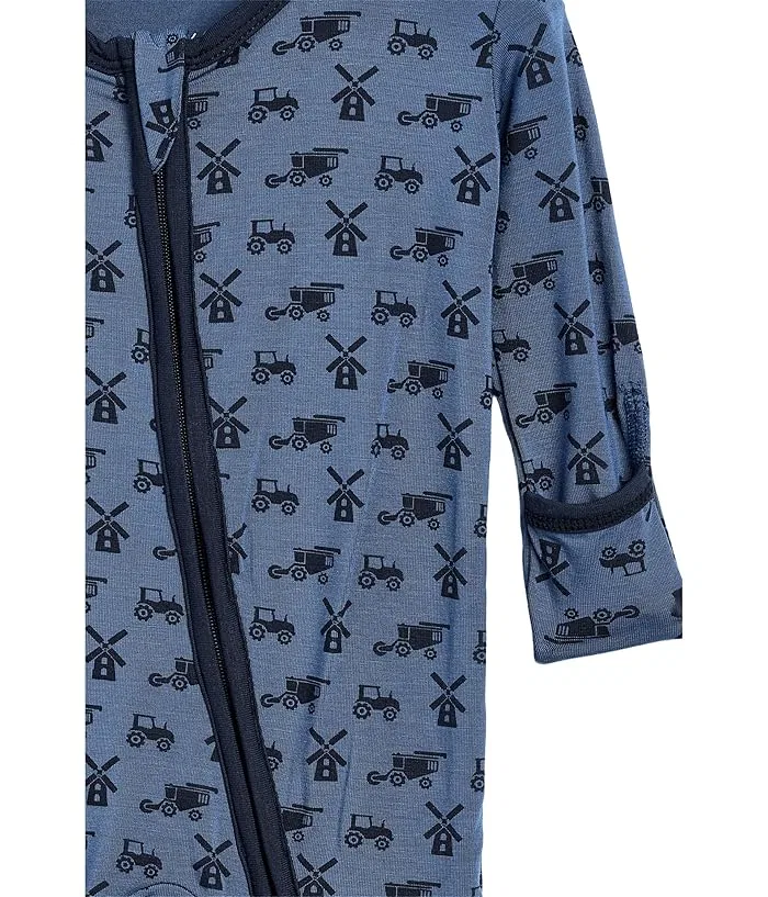 Пижама-слип с принтом 2-сторонняя молния Kickee Pants Kids, Party USA — фото 3