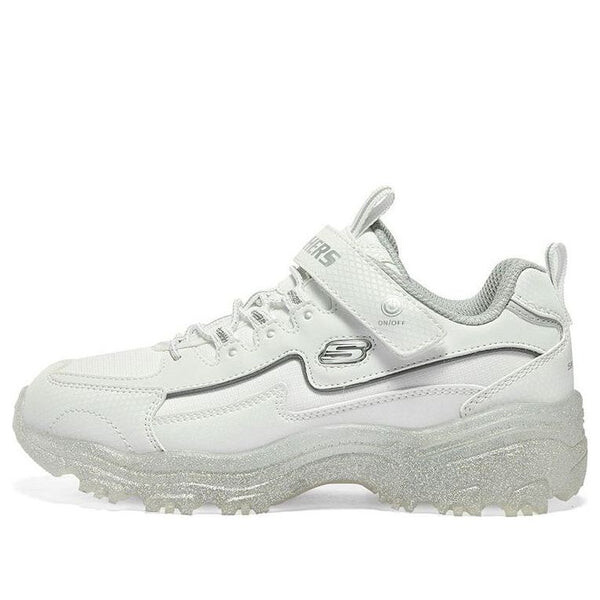 

Кроссовки d'lites low-top running shoes 'white silver' Skechers, белый