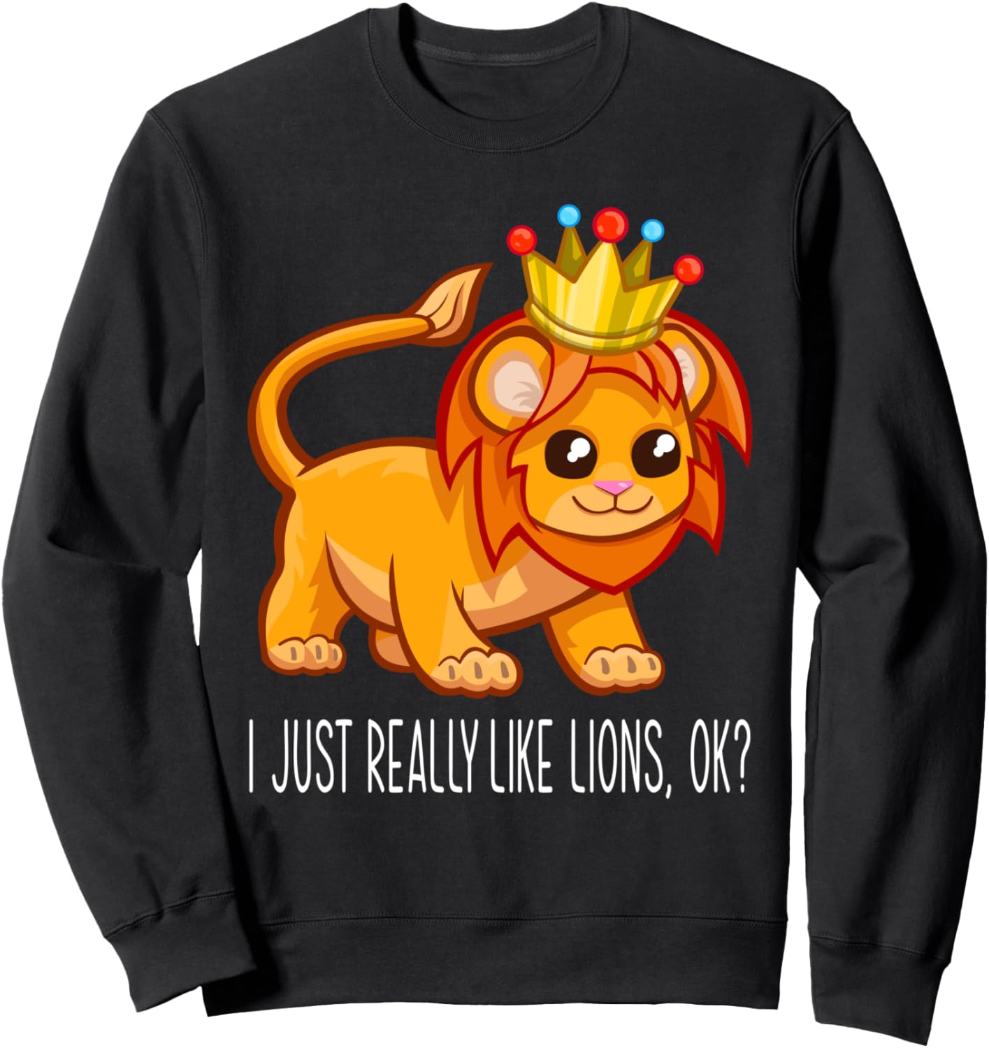 

Мне просто очень нравятся львы, понятно Толстовка с цитатой из фильма «Король» для мальчиков и девочек The Best Lion Presents, черный