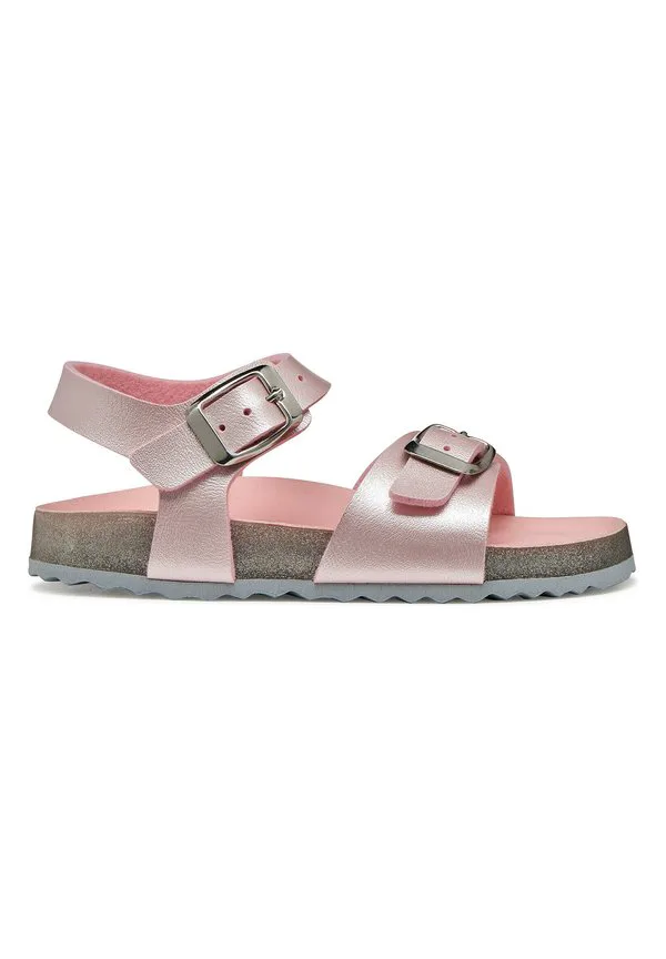 Сандалии adriel для девочек Geox, Pink Silver