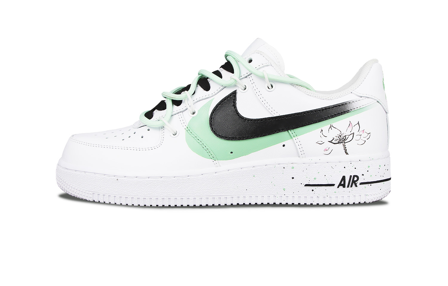 

Nike Кроссовки Air Force 1 Low Top для скейтбординга, мужские, белые, зеленые