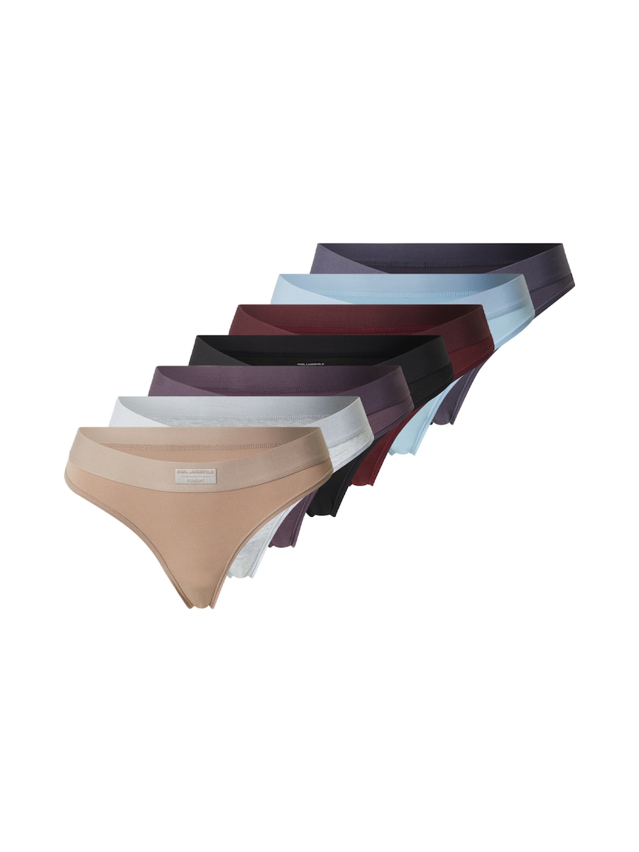 

Стринги Karl Lagerfeld, темно-бежевый/светло-голубой/светло-серый/фиолетовый/темно-фиолетовый/темно-красный/черный