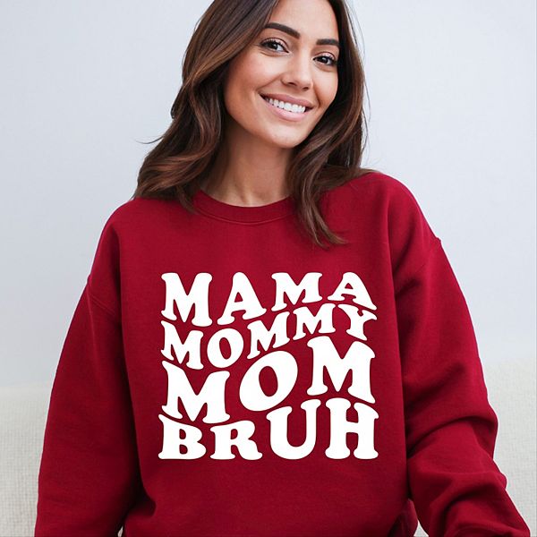 

Футболка Mama mommy mom bruh wavy Simply Sage Market, Cardinal