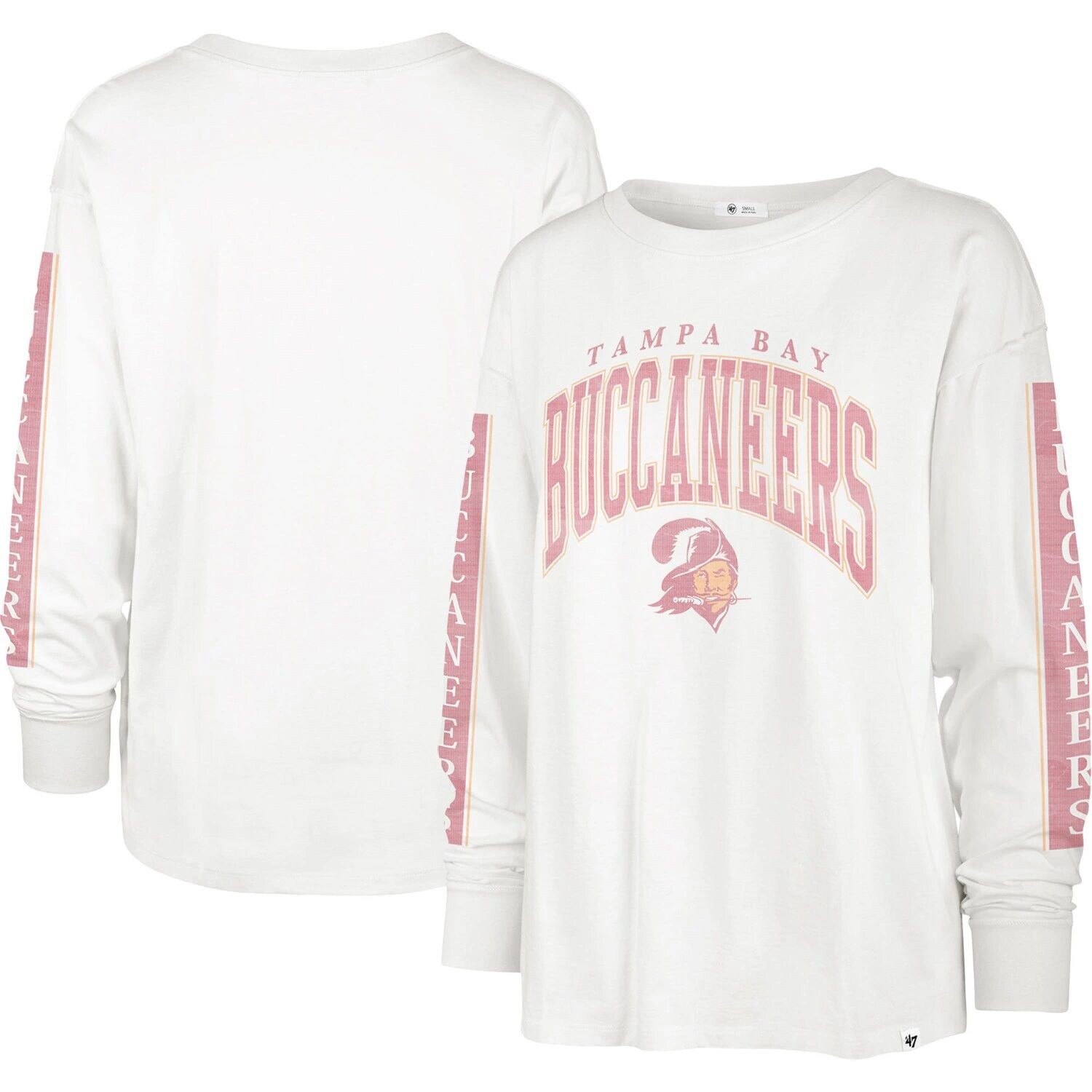

Женская белая футболка с длинными рукавами '47 Tampa Bay Buccaneers, Белый, Женская белая футболка с длинными рукавами '47 Tampa Bay Buccaneers