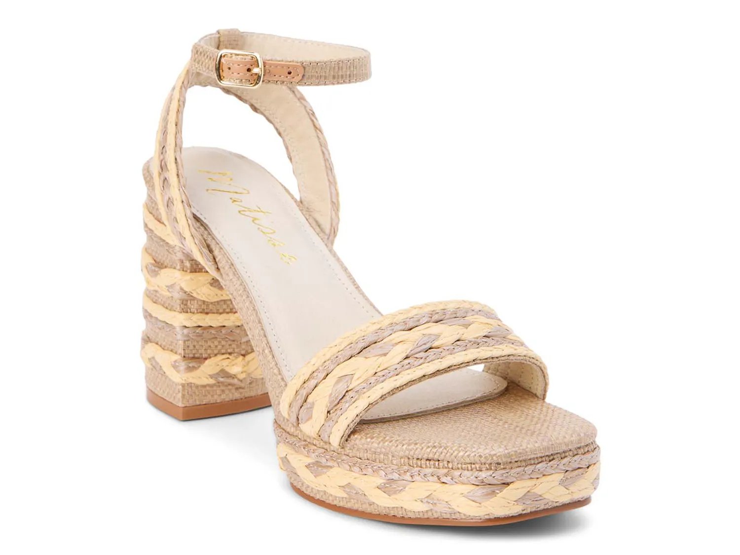 Сандалии Matisse Lyla Platform Sandal, Taupe Raffia