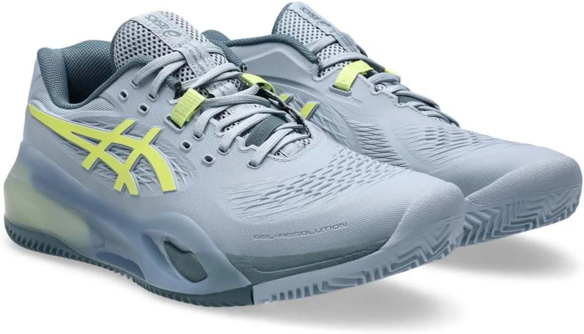 Кроссовки для тенниса ASICS Gel-Resolution X, Grey Blue/Pistachio — фото 2
