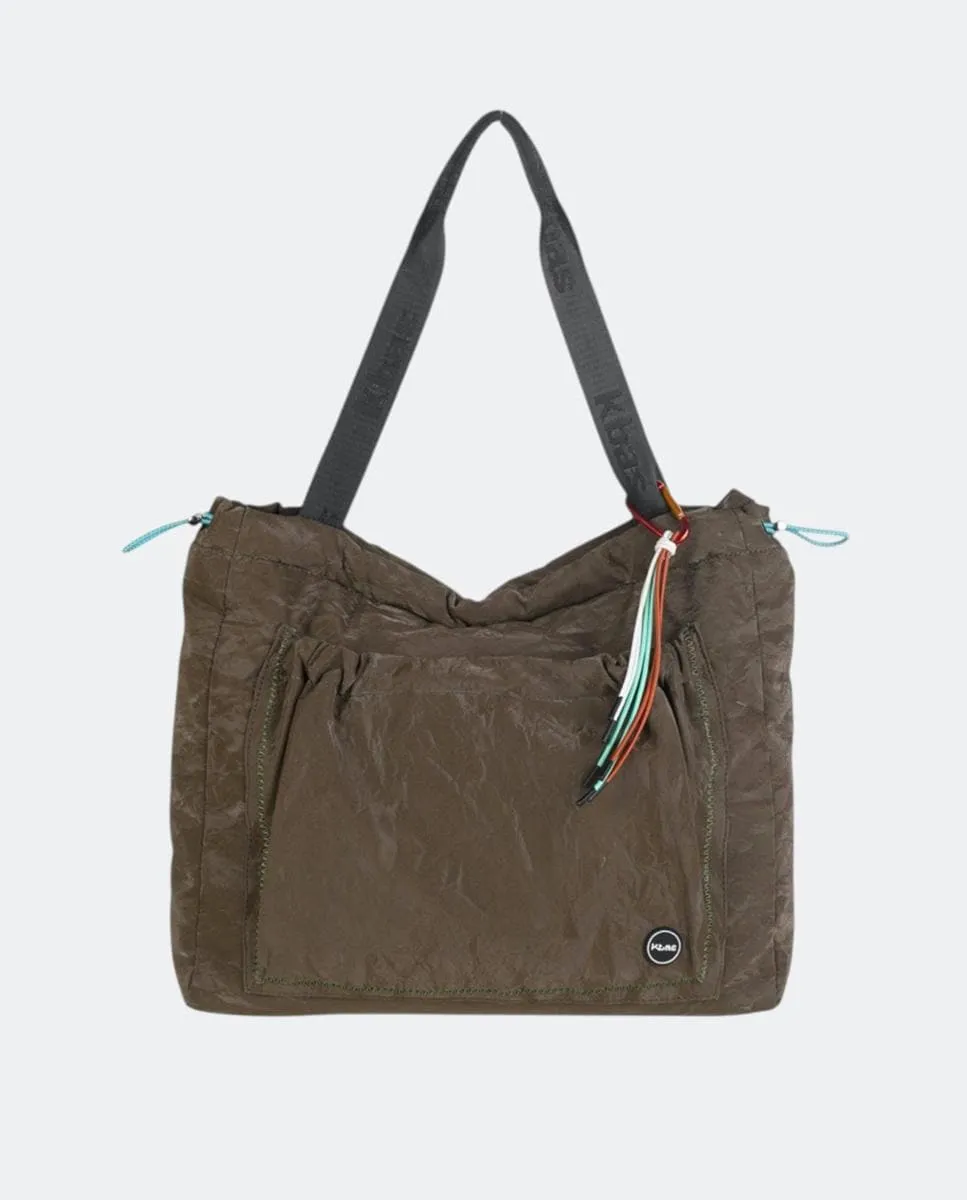 

Сумка хобо из нейлона с застежкой-молнией Kbas, хаки