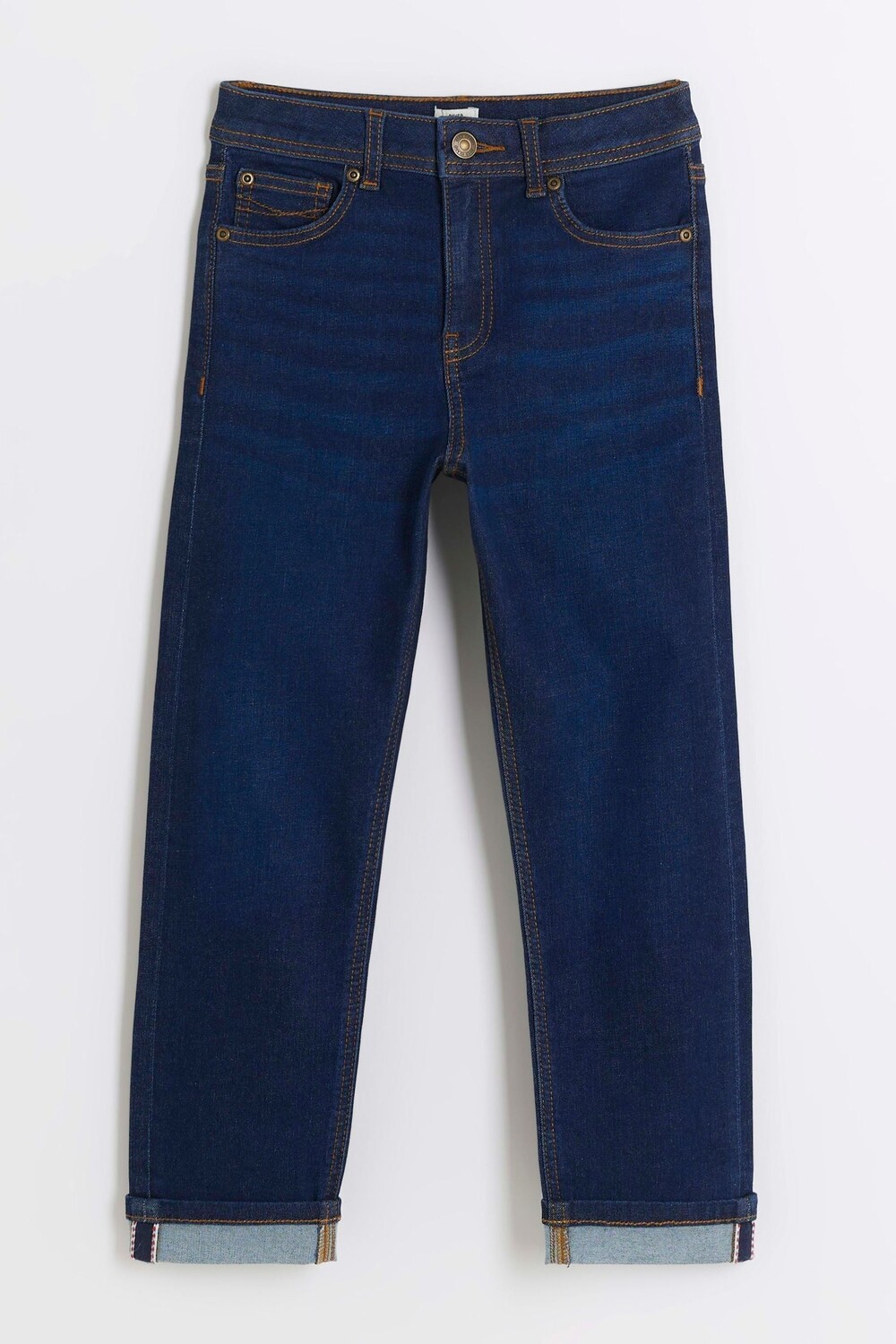 

Джинсы для мальчика с прямыми штанинами River Island, синий