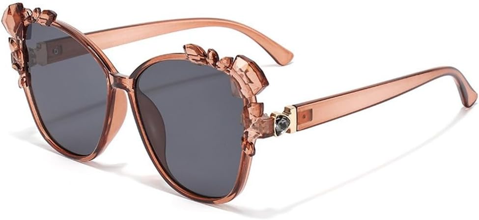 

Модные солнцезащитные очки «кошачий глаз» для женщин и мужчин, с градиентными линзами, оправой с бриллиантовой отделкой, роскошные, с защитой от УФ-излучения UV400 TYUVIVO, C1