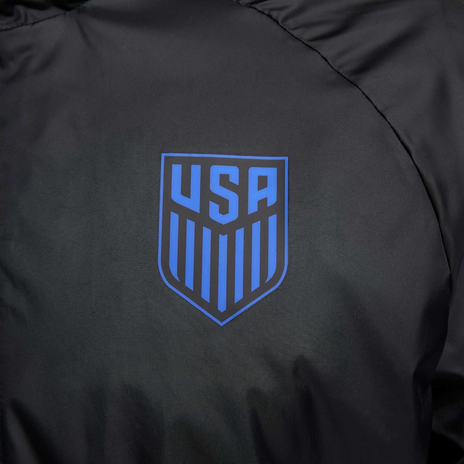 Мужская футбольная куртка Nike USA Repel Academy AWF, Black/Bright Blue — фото 4