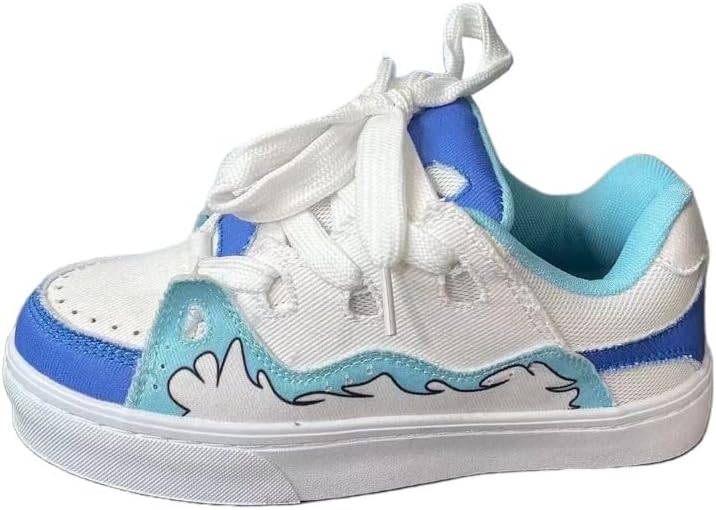 

Мужские ретро кроссовки на шнуровке - низкие легкие обувь для комфортного использования на улице и для повседневной носки Hoalox, синий