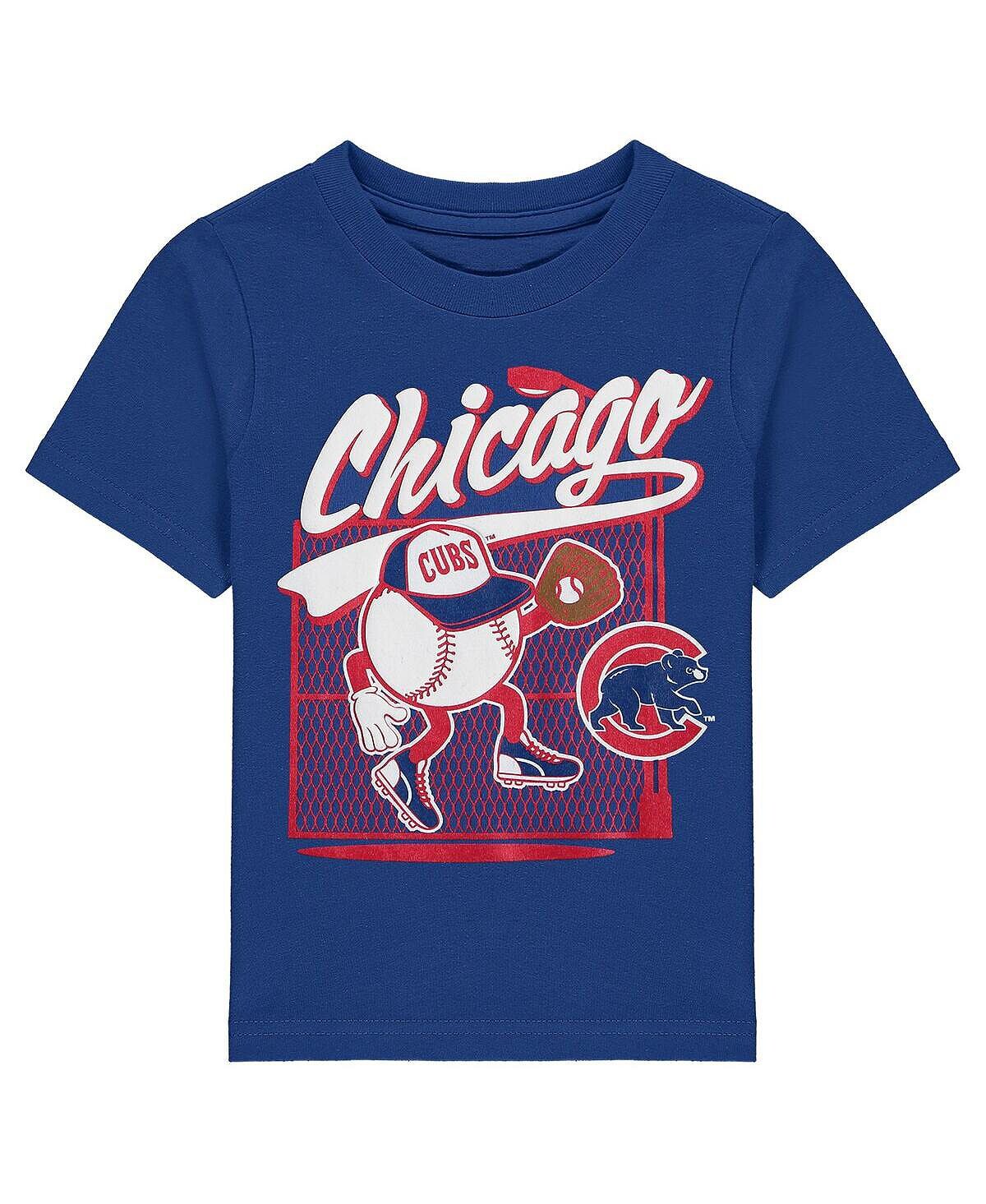 

Футболка Royal Chicago Cubs On the Fence для мальчиков и девочек для малышей Outerstuff