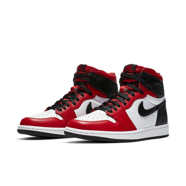 Кроссовки 1 ретро высокие og Air Jordan, красный — фото 2