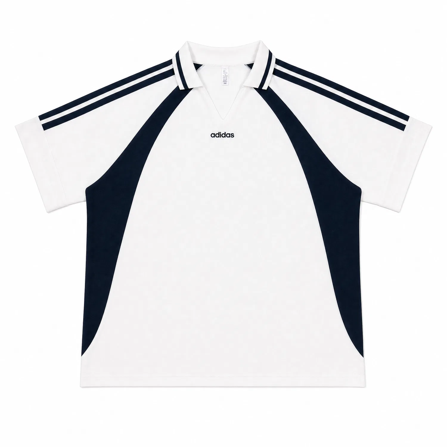 Футболка Adidas Black White с V-образным вырезом