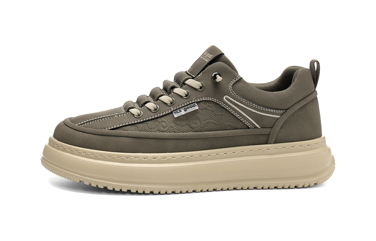 

HLA Скользоустойчивые мужские скейтерские кеды низкие хаки, цвет Khaki