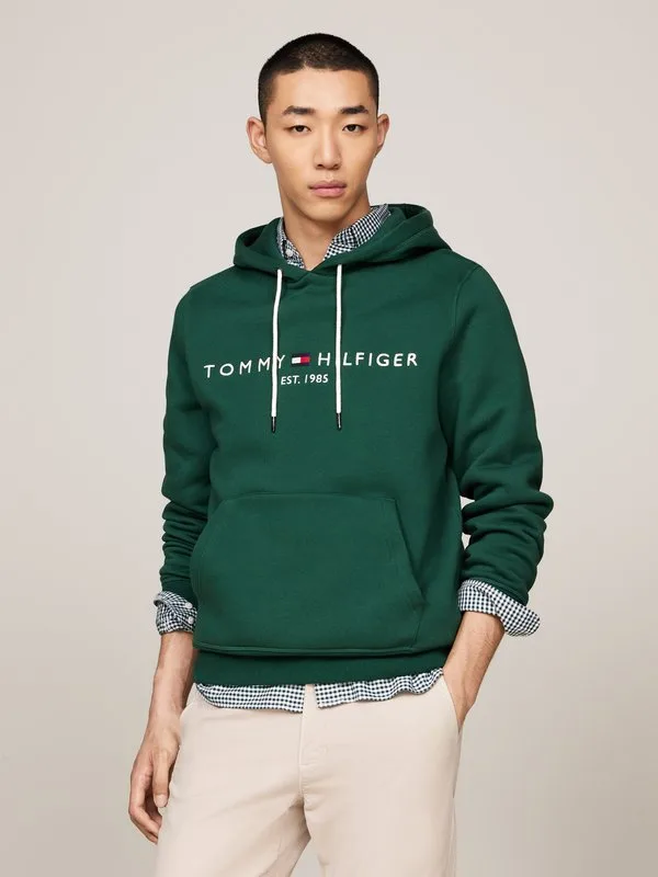 Худи с логотипом tommy Tommy Hilfiger, Ornamental Green