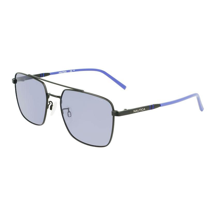 

NAUTICA Металлические квадратные солнцезащитные очки унисекс черные, Black
