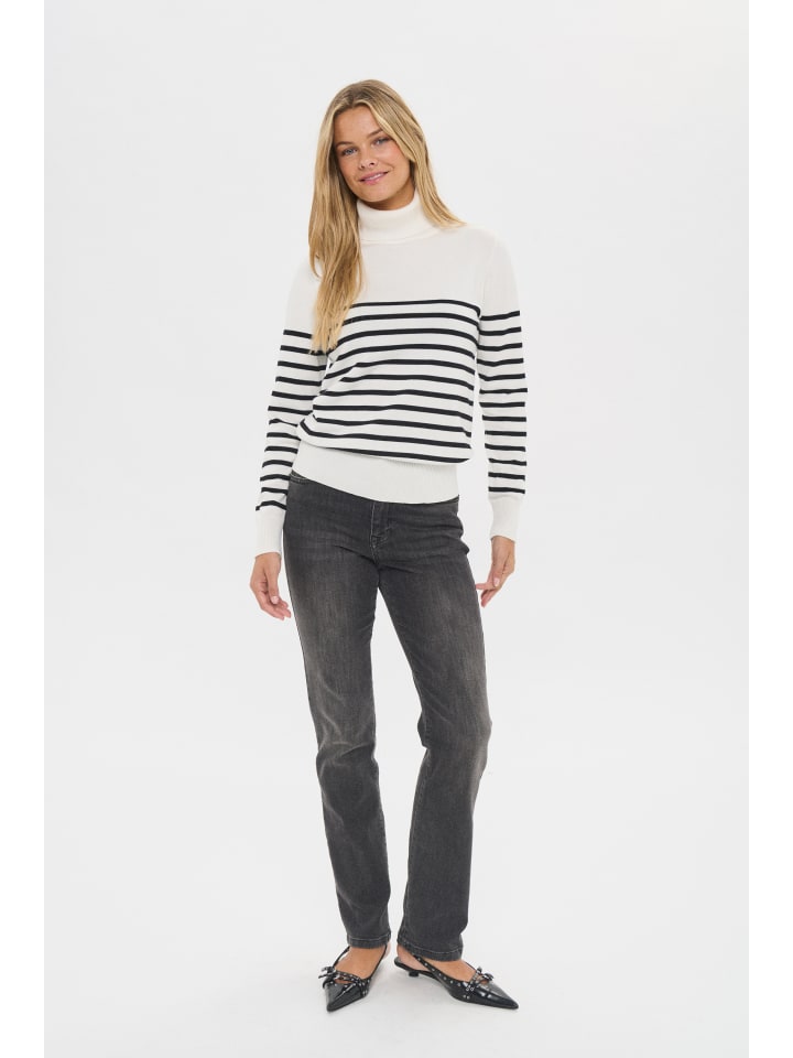 

Водолазка прямого кроя MilaSZ в цвете Ice Black Stripe SAINT TROPEZ