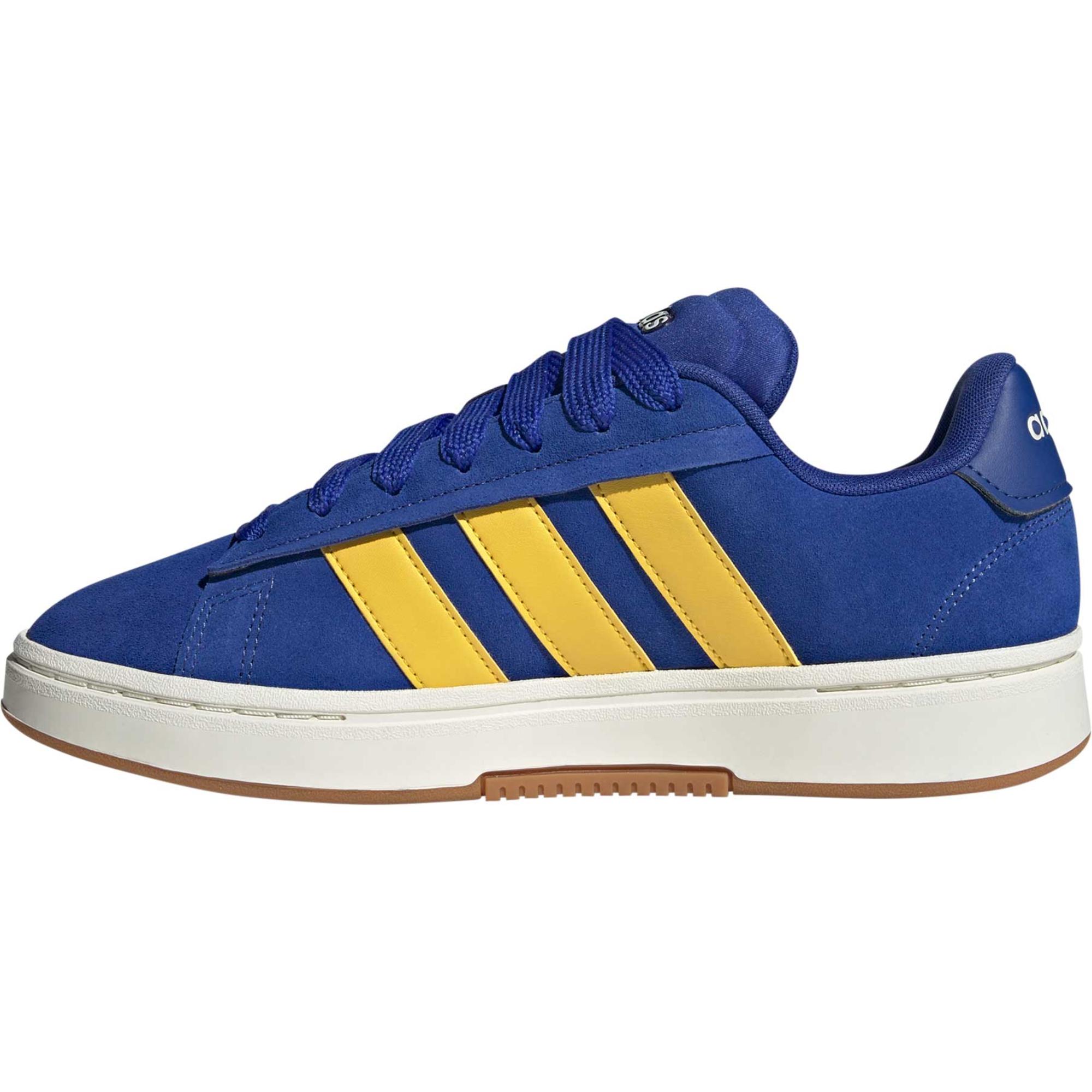 Мужские кроссовки Grand Court Alpha Adidas, Semi Lucid Blue/Utility Yellow/Off White — фото 3