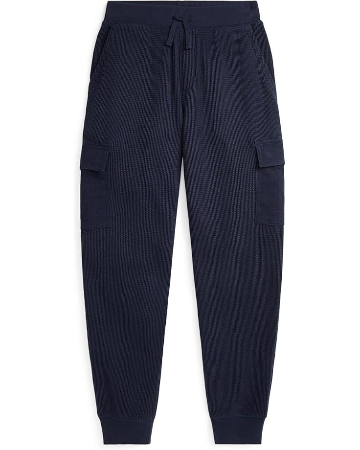 

Брюки Polo Ralph Lauren Kids Waffle-Knit Cotton Cargo Jogger Pants, цвет RL Navy