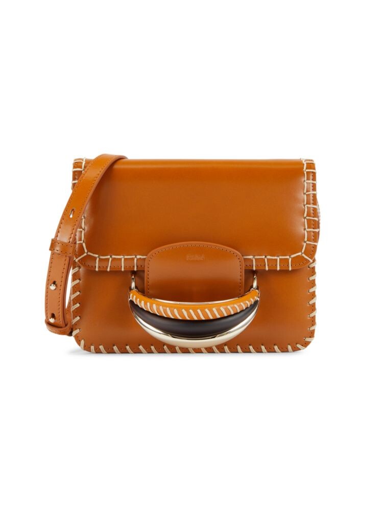 

Кожаная сумка через плечо Chloé, коричневый
