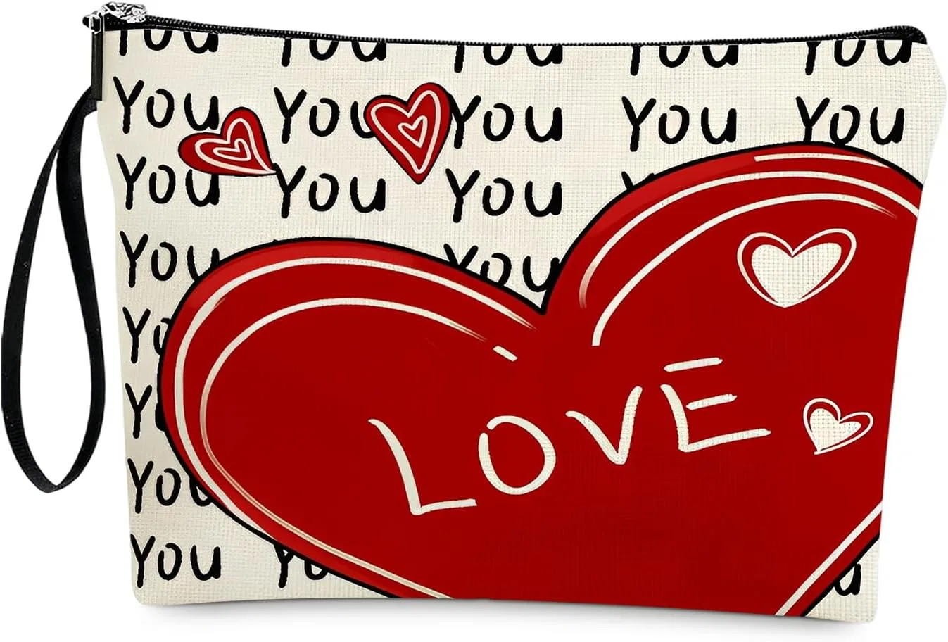 Косметичка женская «Love You» в форме сердца Yoljun