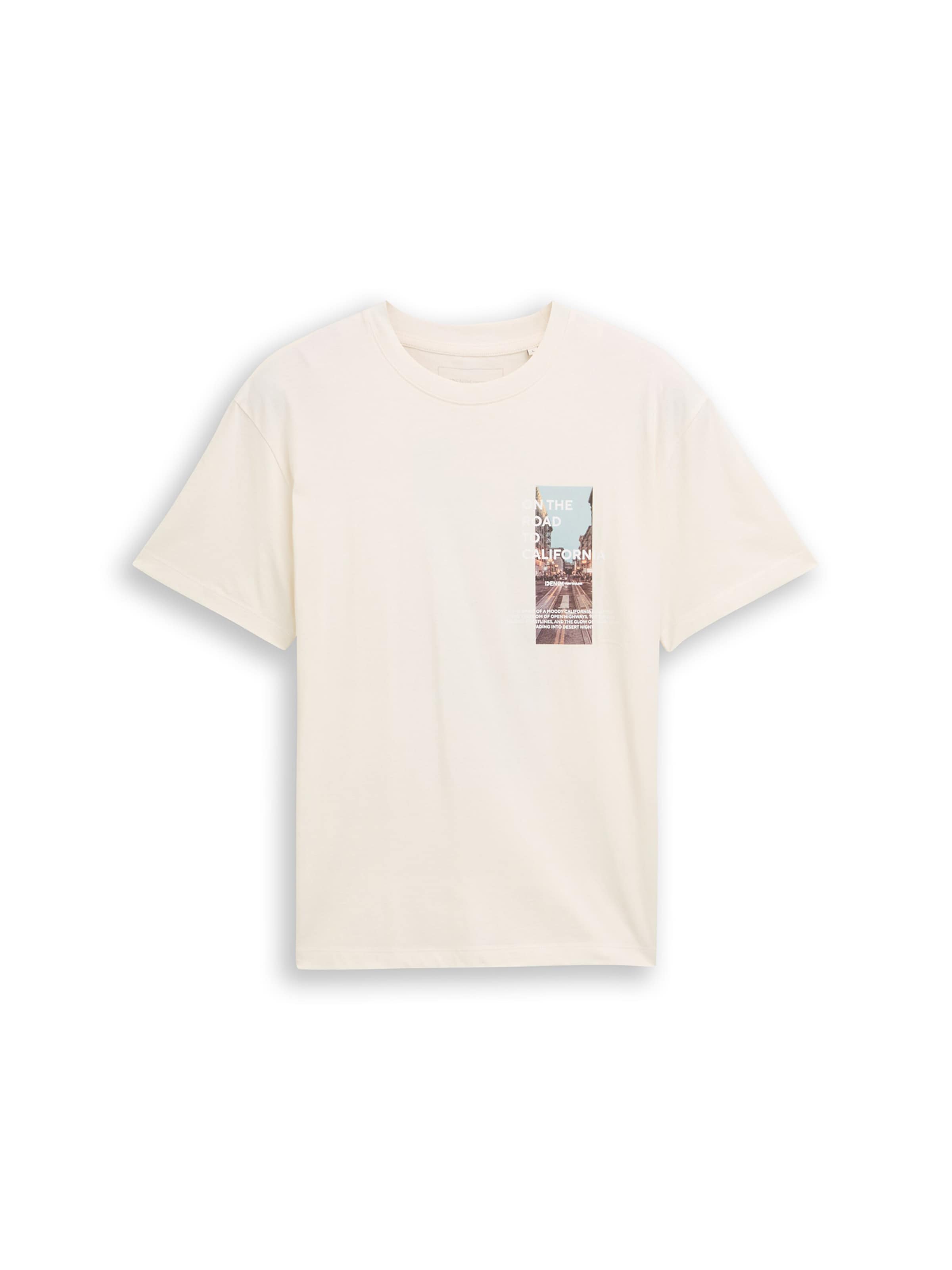 

TOM TAILOR DENIM Футболка в белом цвете, Wool White