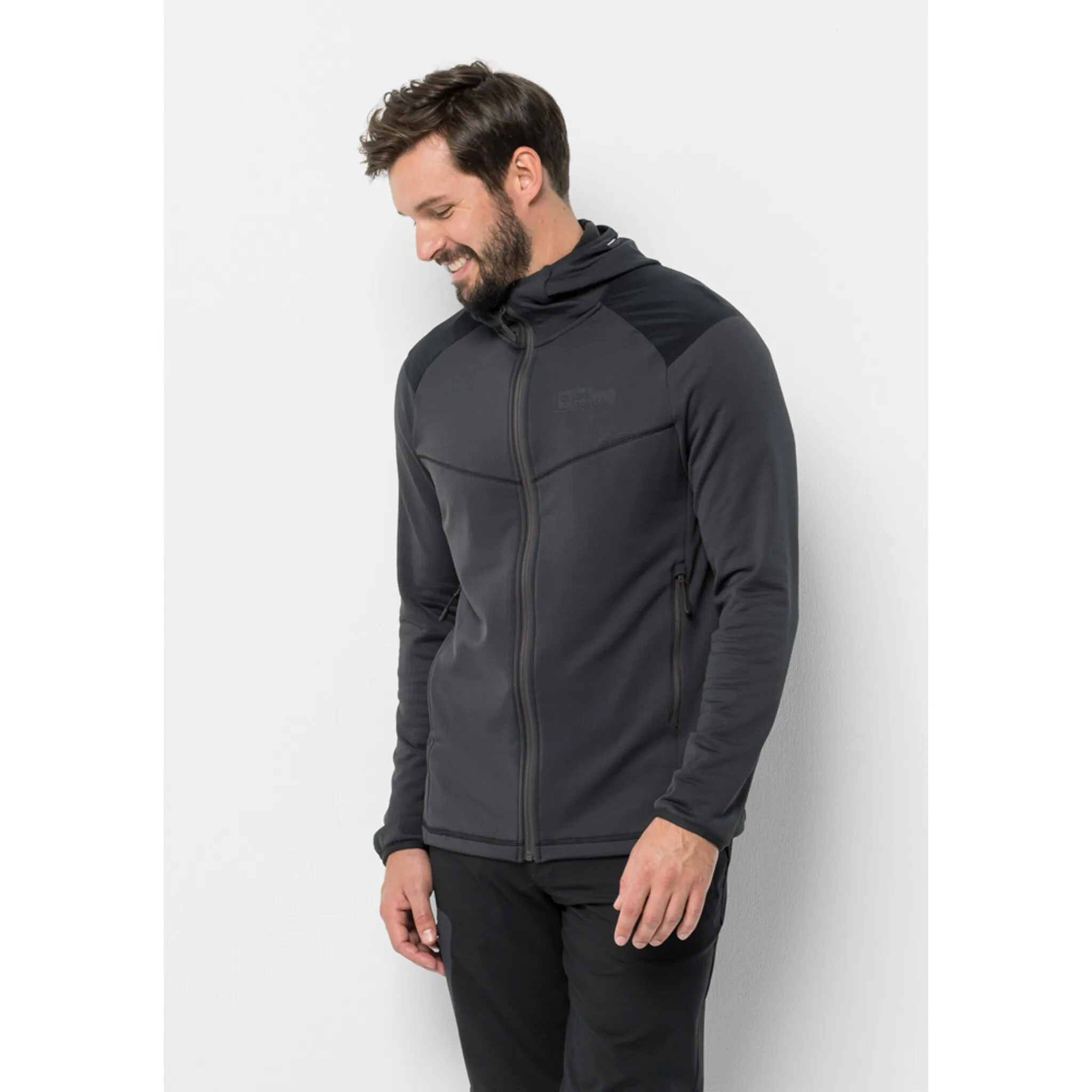 

Флисовая куртка Jack Wolfskin "KOLBENBERG HOODED FZ M", с капюшоном, цвет Phantom, Серый, Флисовая куртка Jack Wolfskin "KOLBENBERG HOODED FZ M", с капюшоном, цвет Phantom