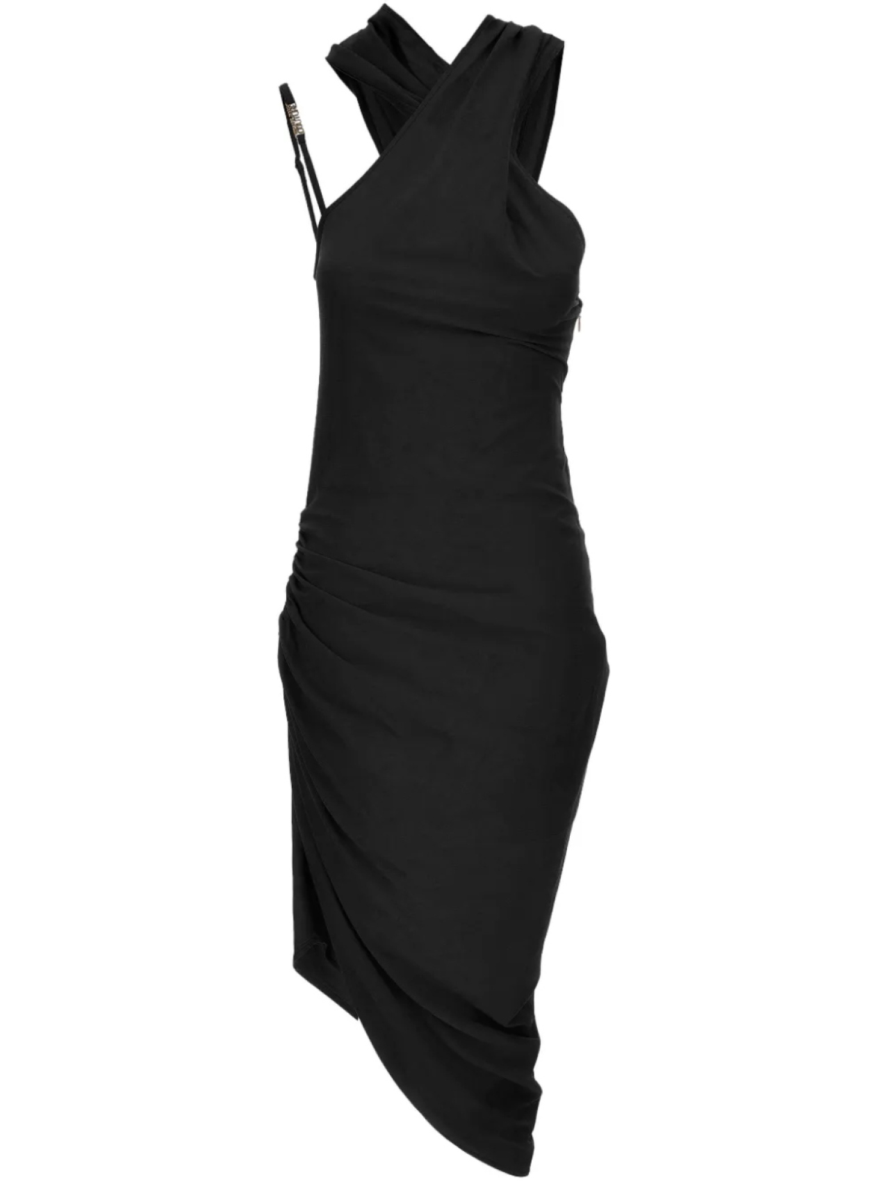 

Versace Jeans Couture платье со сборками, черный