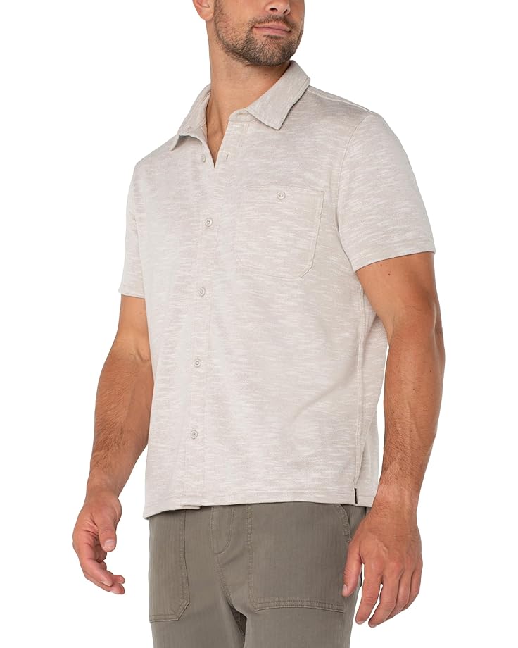 

Рубашка Liverpool Los Angeles Short Sleeve Button Up Shirt, цвет Light Oatmeal