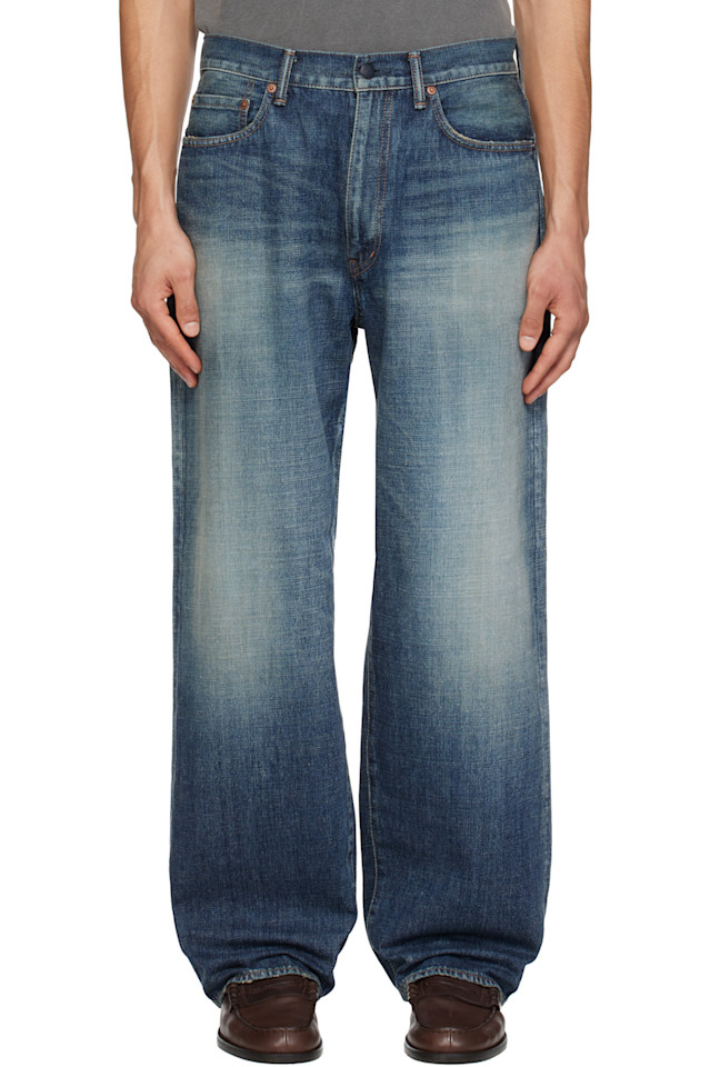 

Nanamica Синие джинсы с кромкой