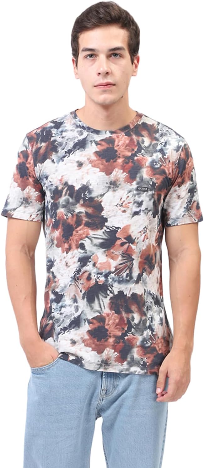 

Футболка GUESS Mens с коротким рукавом Eco AOP Slub, Aop Flower Watercolor, Синий, Футболка GUESS Mens с коротким рукавом Eco AOP Slub, Aop Flower Watercolor
