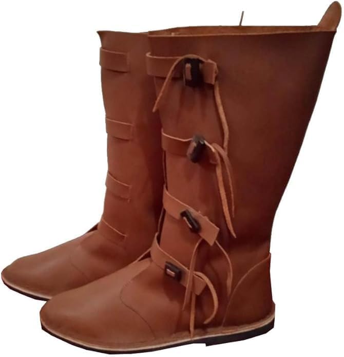 

Средневековые ботинки Викинга Пиратский костюм Ботинки Ренессанс Фестиваль Косплей Обувь Средневековый косплей Западная Хэллоуин Обувь Доспехи Generic, initial