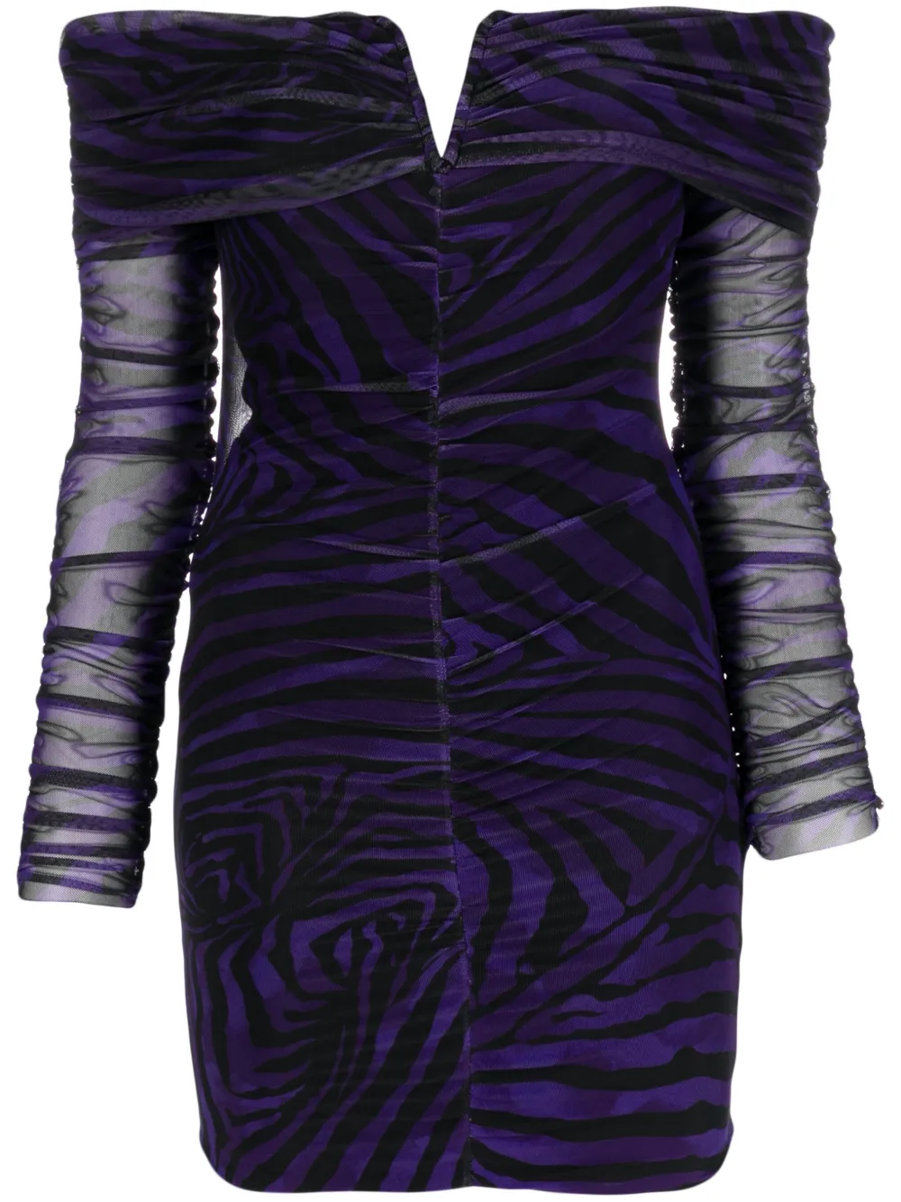 

Платье мини с зебровым принтом NISSA, черный